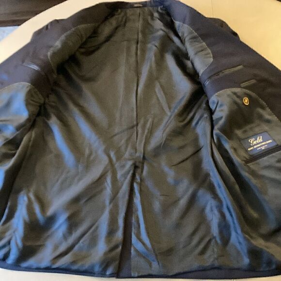 Hart Schaffner Marx 1887 Navy Blue Wool 2 Button Blazer Jacket. Size 41R. - Picture 5 of 10